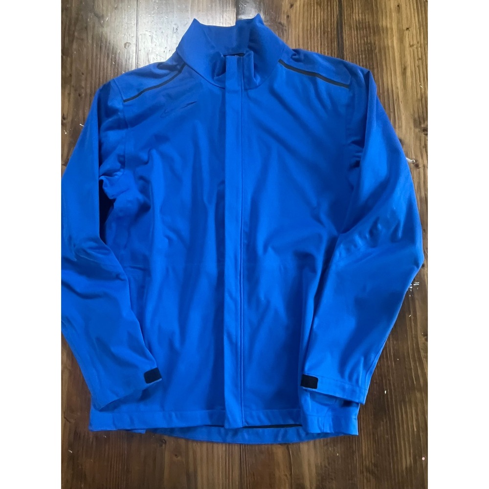 Nike Golf Storm-Fit 10 Jacket Mens Small Blue Full Zip Waterproof Windbreak